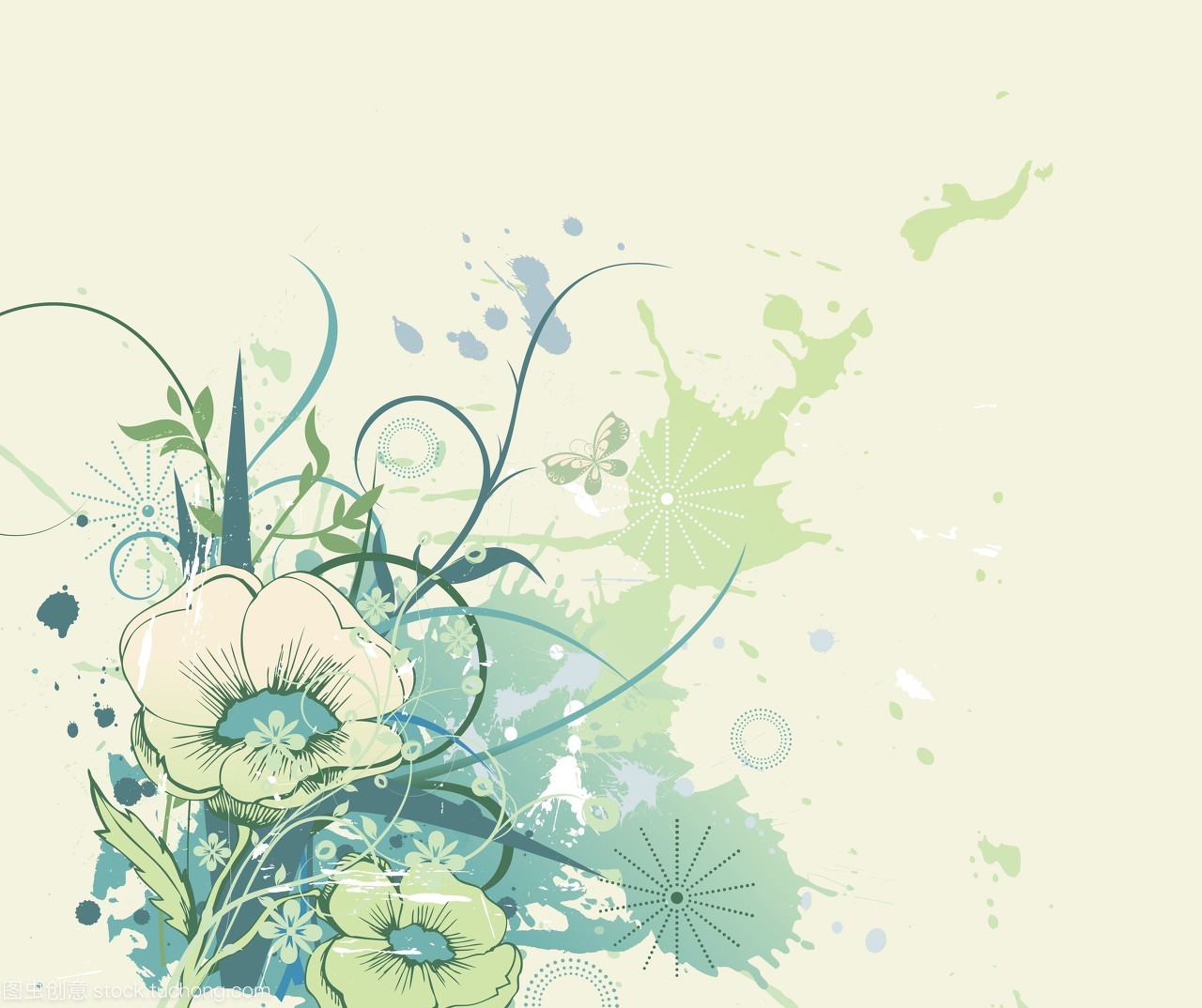花卉水彩插圖