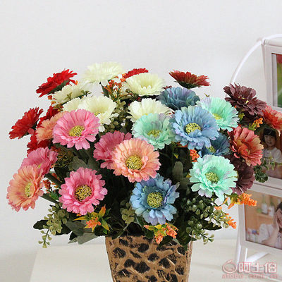 【把束太陽(yáng)花把束小雛菊野菊婚慶裝飾花藝配材仿真花廠家批發(fā)】石家莊市長(zhǎng)安區(qū)嫣然花卉商行 - 產(chǎn)品庫(kù)